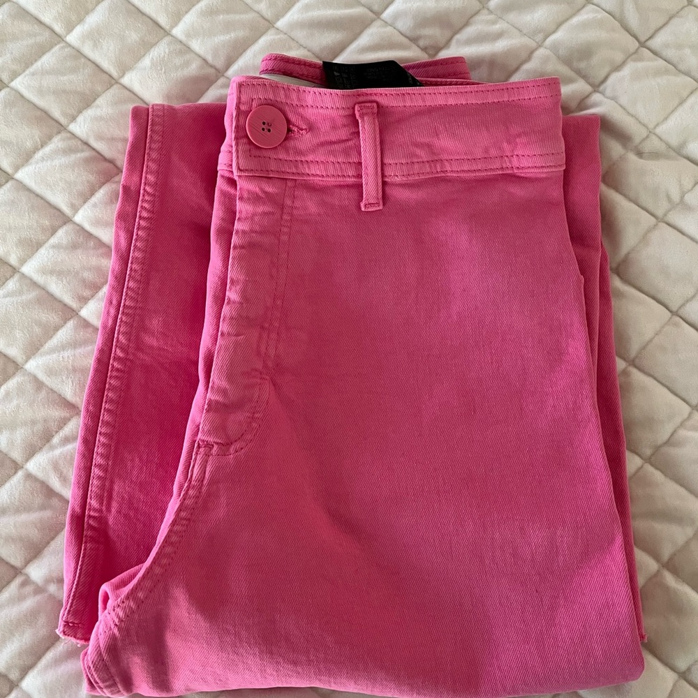 Zara Marine Straight Pink Women's Jeans